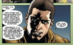 comic panel from Indestructible Hulk