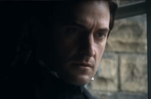 Actual screenshot of Richard Armitage Brooding like a pro in period dress.